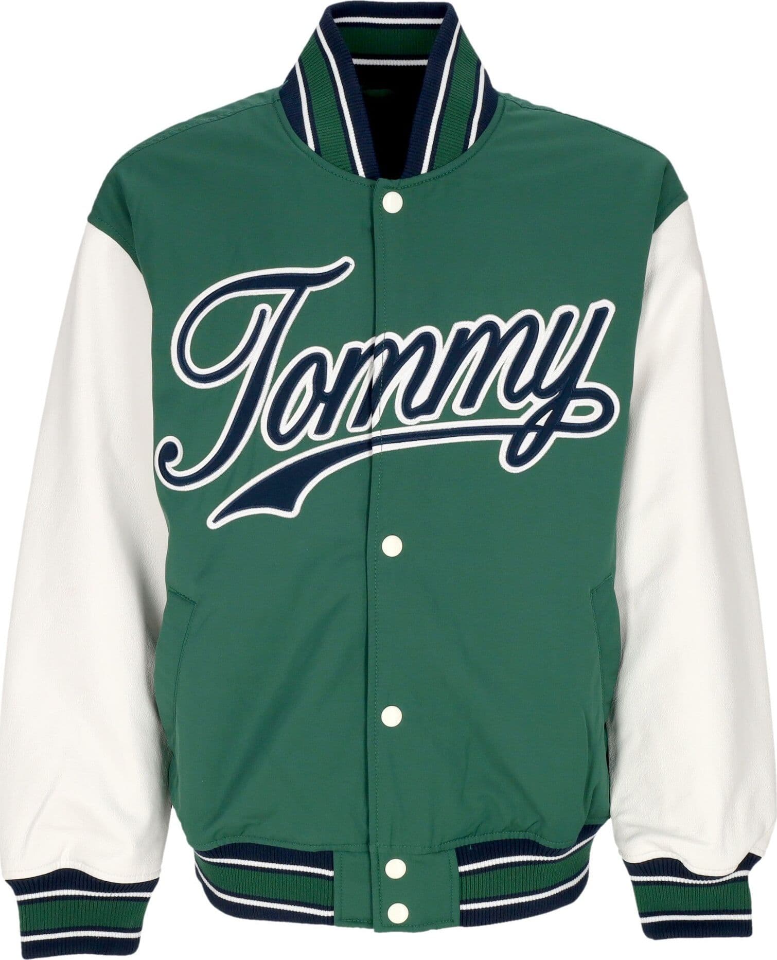 Tommy Hilfiger Giubbotto College Uomo Letterman Jacket Ext Court Green/multi da uomo in Giacche Drestige - Casamassima, commercioVirtuoso.it
