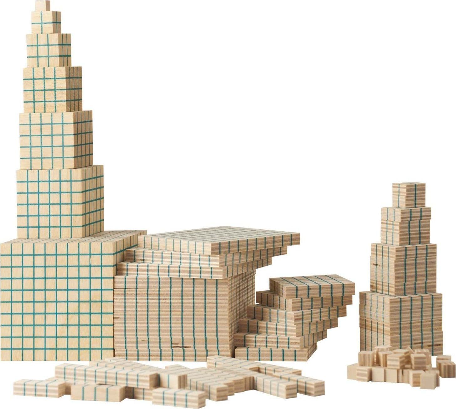 Multibase Dienes - 447 Pz. Gioco Di Calcolo per Bambini Dida in Blocchi impilabili Dida - Ragusa, commercioVirtuoso.it