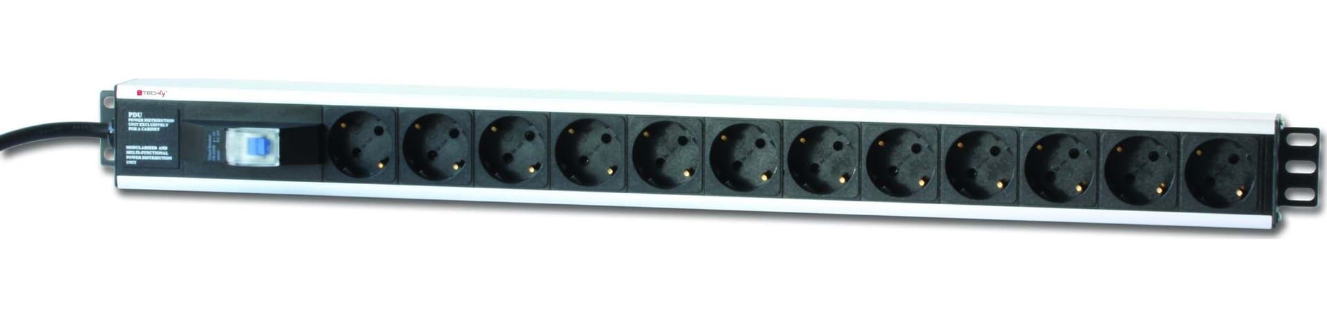 Multipresa Verticale per Rack 12 Posti Schuko con Magnetotermico Fai da te/Materiale elettrico/Multiprese Scontolo.net - Potenza, Commerciovirtuoso.it