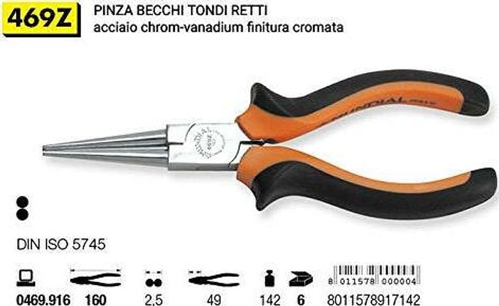 MUNDIAL---PINZA-A-BECCHI-TONDI-RETTI-160MM-ART.-0469.916