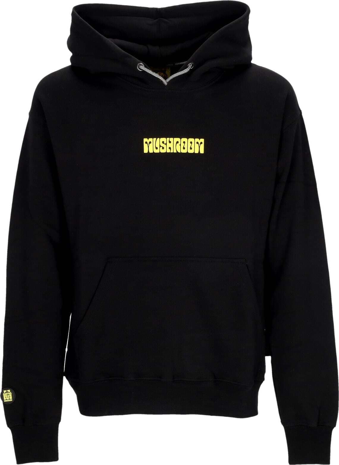 MUSHROOM-Felpa-Cappuccio-Uomo-Skeleton-Hoodie-Black-da-uomo