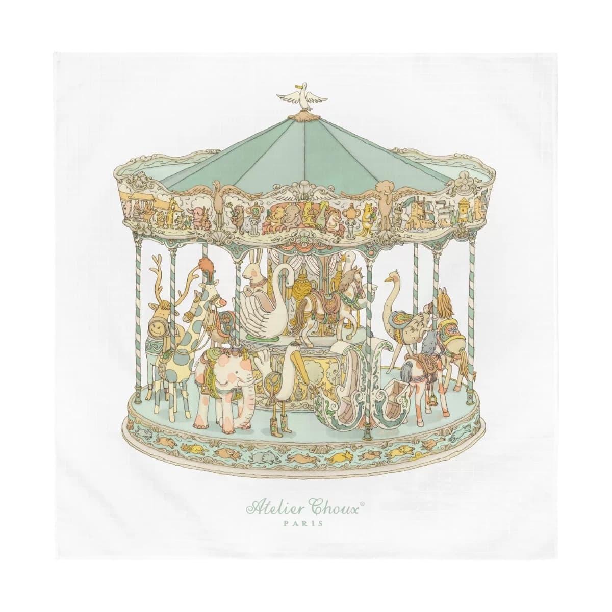 Mussola-Atelier-Choux-Carousel-Green-Cotone