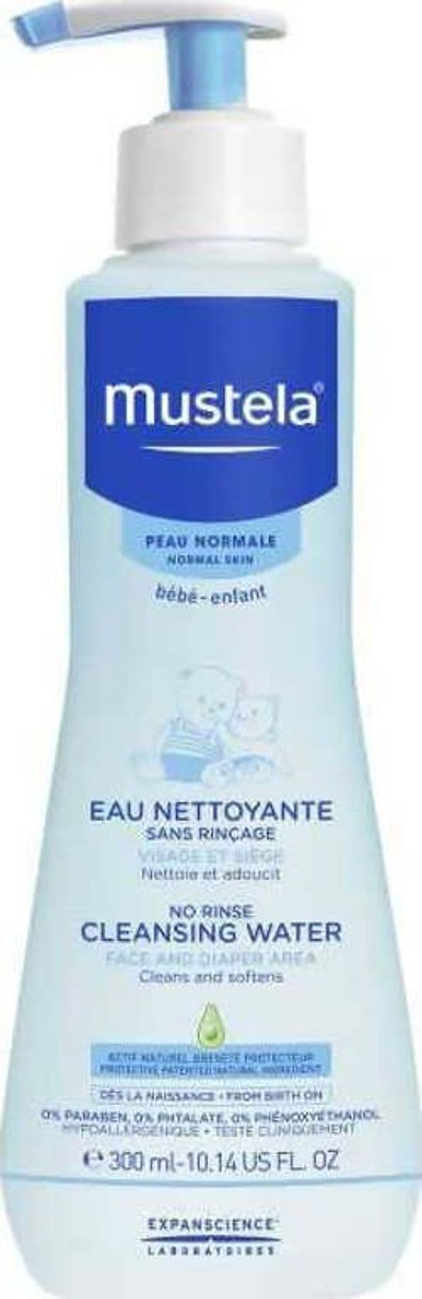 MUSTELA Fluido Detergente Senza Risciacquo 300ml con dosatore Per Bambini e Neonati