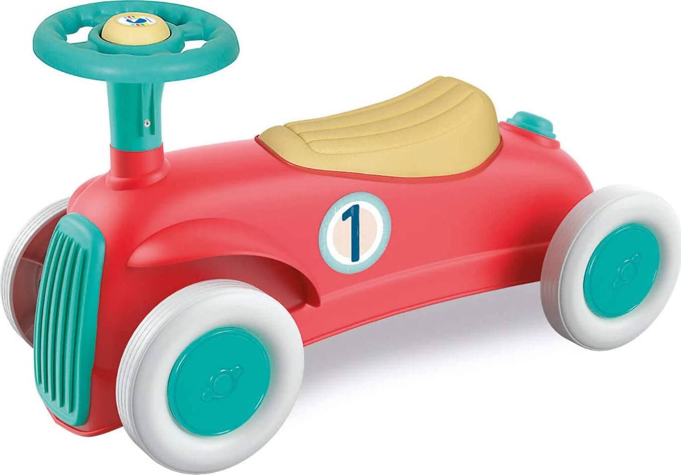My First Car Baby Clementoni Macchinina Cavalcabile per Bambini Gioco Colorato Con Clacson La Mia Prima Macchina Cavalcabile Con Volante E Ruote Sterzanti 57 X 36,6h Cm