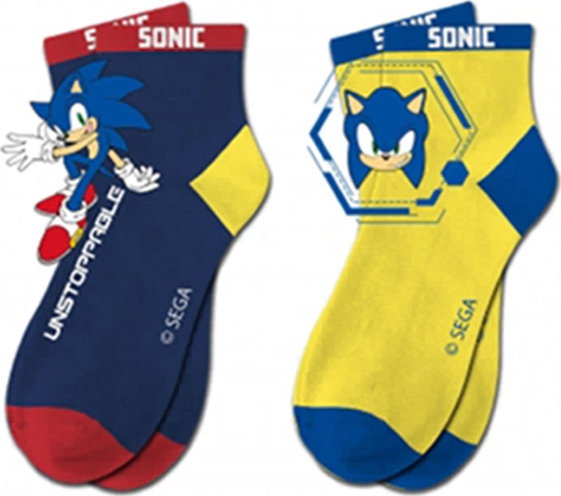 N. 2 Calzini Sonic Bambino Moda/Bambini e ragazzi/Abbigliamento/Calzini e calze/Calzini/Calze Store Kitty Fashion - Roma, Commerciovirtuoso.it