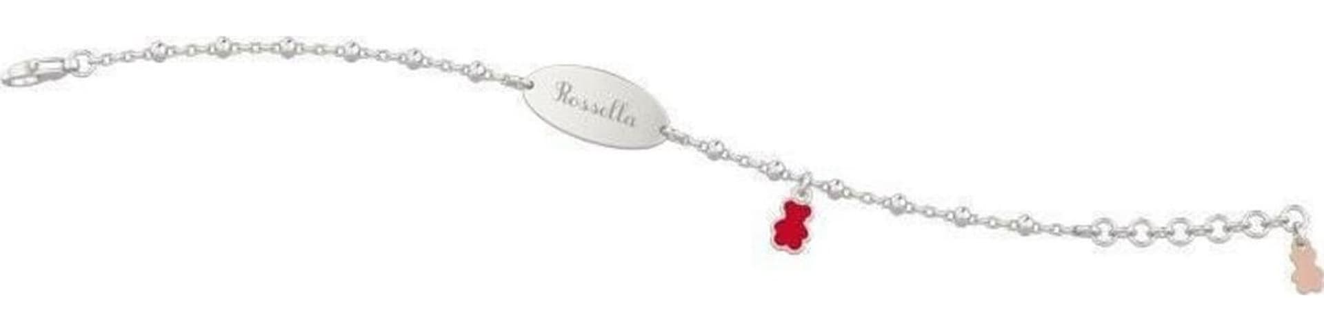 Nanàn-Bracciale-argento-personalizzabile-bimbo-charm-orso-Nanán