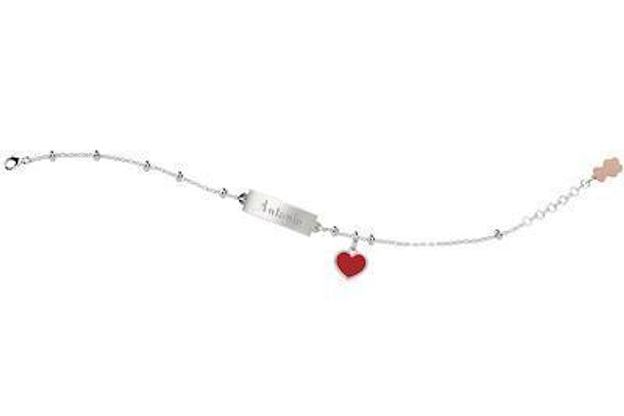 Nanàn-Bracciale-con-Targhetta-Personalizzabile-e-Cuore-Rosso-Nanán