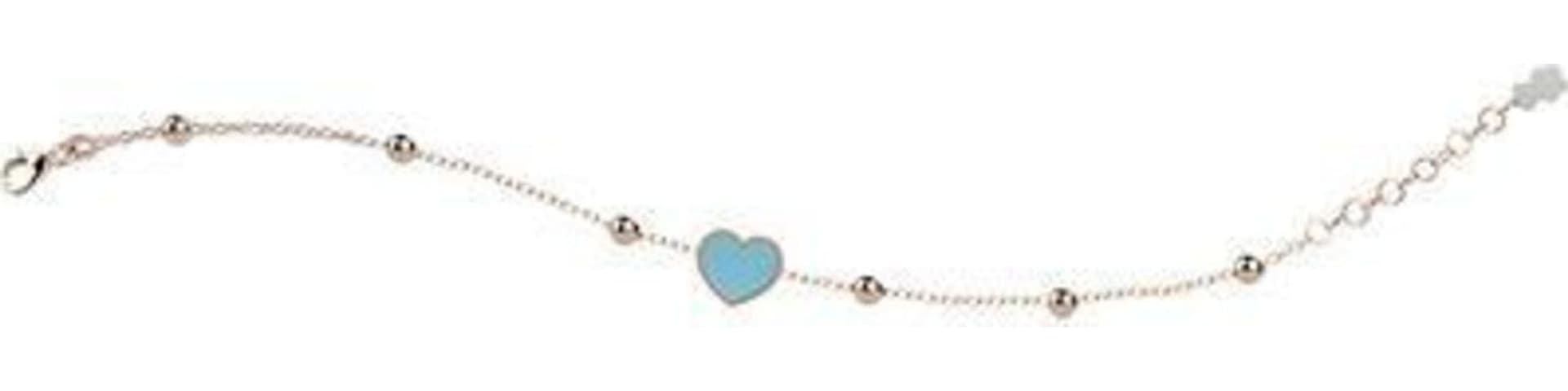 Nanàn-Bracciale-Dorato-con-Cuore-Turchese-Nanán