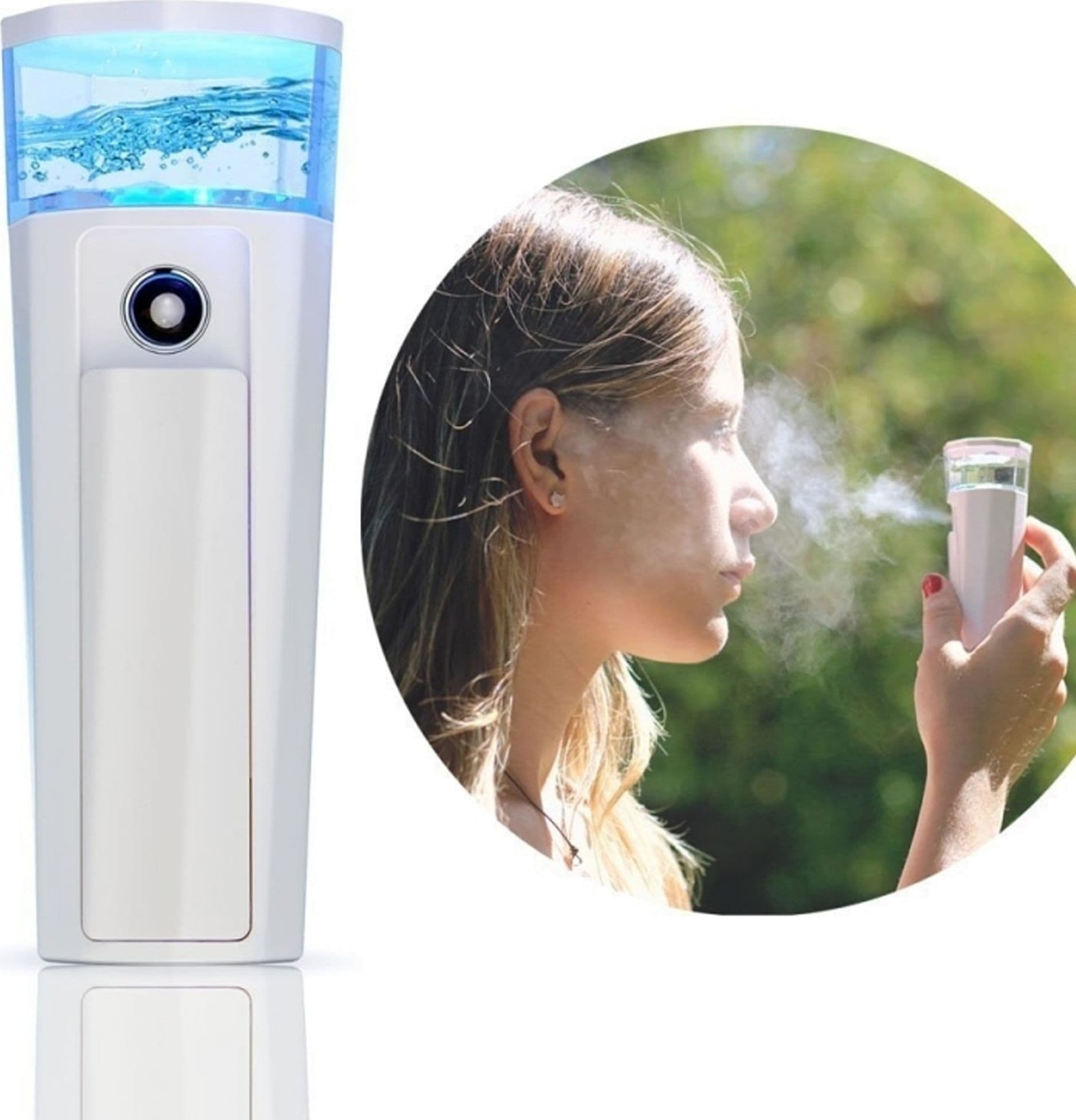 NANO SAUNA FACCIALE COMPATTO 969 PORTATILE PALMARE PULIZIA VISO VAPORE RICARICA Bellezza/Accessori e strumenti di bellezza/Strumenti per la cura della pelle/Applicatori e spazzole detergenti/Spazzole e dispositivi per pulizia viso Trade Shop italia - Napoli, Commerciovirtuoso.it