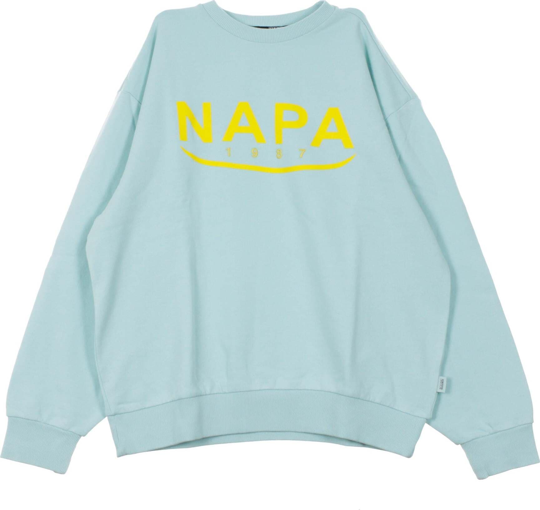NAPA-SILVER-Felpa-Girocollo-Uomo-B-arosa-Crew-Sweat-Light-Blue-da-uomo