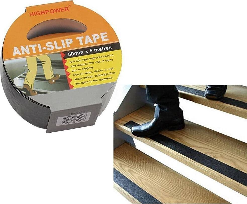 Nastro Adesivo Antiscivolo Per Scale Legno Pavimento Interno Esterni 5mt 50mm Casa, arredamento e bricolage > Bricolage e fai da te > Nastri Trade Shop italia - Napoli, Commerciovirtuoso.it