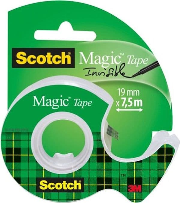 Nastro adesivo Magic 810 - permanente - 19 mm x 7 5 mt - trasparente - Scotch - con chiocciola Cancelleria e prodotti per ufficio/Archivio ufficio e accessori per scrivania/Accessori da scrivania e archiviazione/Portaoggetti e portablocchi da scrivania/Dispenser per nastro adesivo Eurocartuccia - Pavullo, Commerciovirtuoso.it