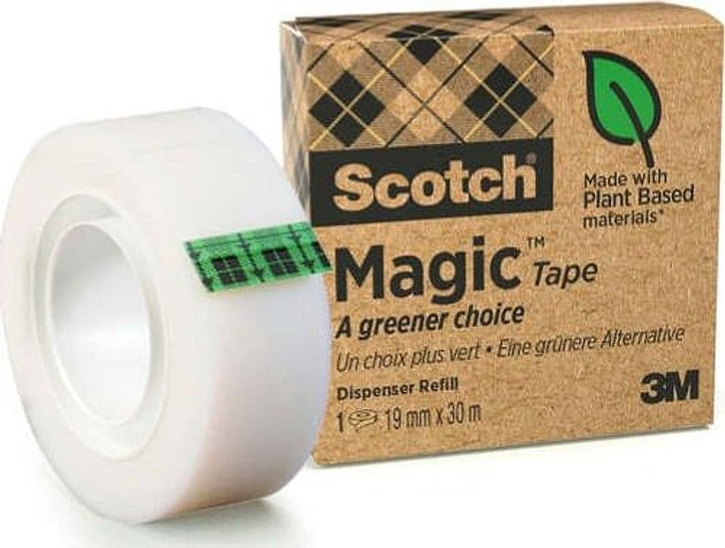 Nastro adesivo Magic 900 - green - 19 mm x 30 mt - Scotch Cancelleria e prodotti per ufficio/Archivio ufficio e accessori per scrivania/Nastri colle elastici e graffette/Adesivi e colle/Colle Eurocartuccia - Pavullo, Commerciovirtuoso.it