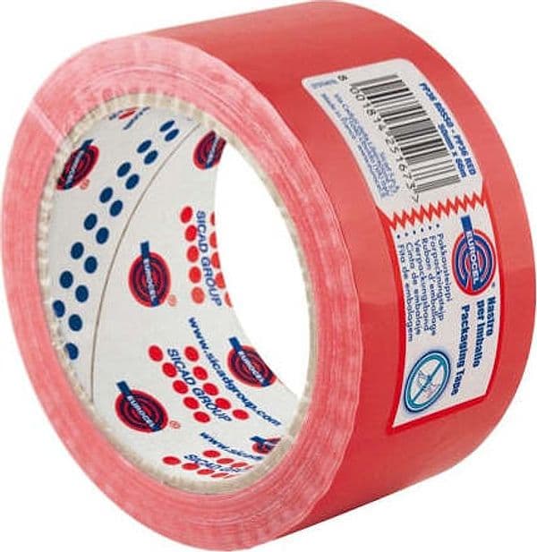 Nastro adesivo PP 36NN - 50 mm - rosso - Eurocel - rotolo da 66 mt Fai da te/Ferramenta/Adesivi e sigillanti/Nastro adesivo/Nastro da imballo Eurocartuccia - Pavullo, Commerciovirtuoso.it