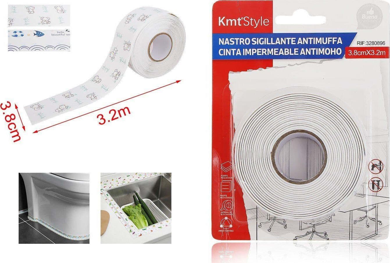 Nastro-Adesivo-Sigillante-Antimuffa-38mm-X-320cm-Bianco-Ledlux