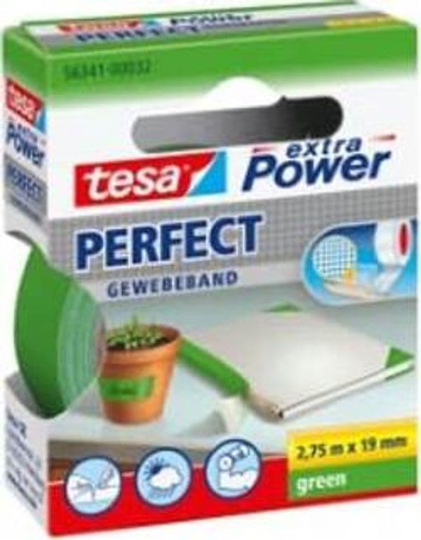 Nastro adesivo telato XP Perfect - 19 mm x 2 7 m - verde - Tesa Fai da te/Pitture trattamenti per pareti e utensili/Strumenti e attrezzi per verniciatura/Materiali di preparazione/Nastro/Nastro per mascheratura Eurocartuccia - Pavullo, Commerciovirtuoso.it