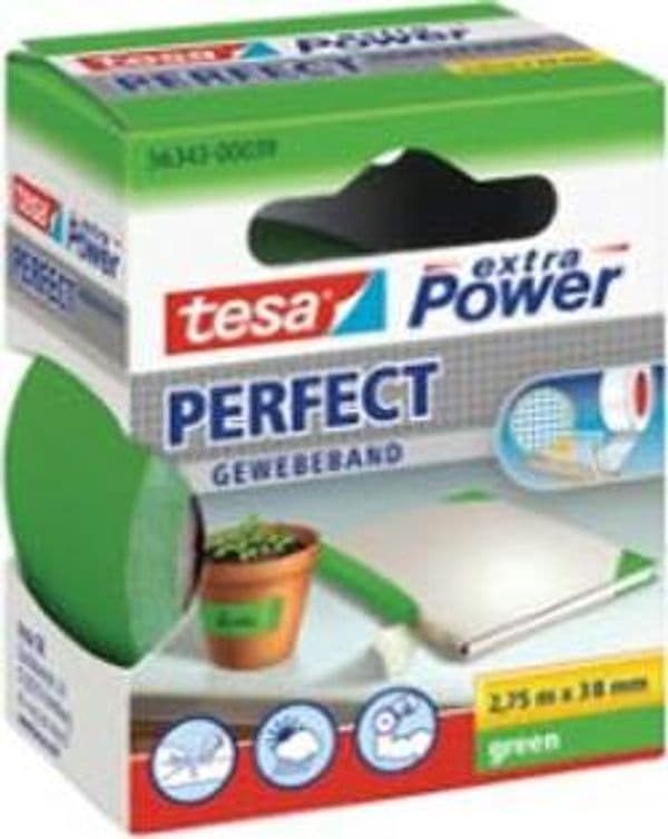 Nastro adesivo telato XP Perfect - 38 mm x 2 7 m - verde - Tesa Fai da te/Pitture trattamenti per pareti e utensili/Strumenti e attrezzi per verniciatura/Materiali di preparazione/Nastro/Nastro per mascheratura Eurocartuccia - Pavullo, Commerciovirtuoso.it