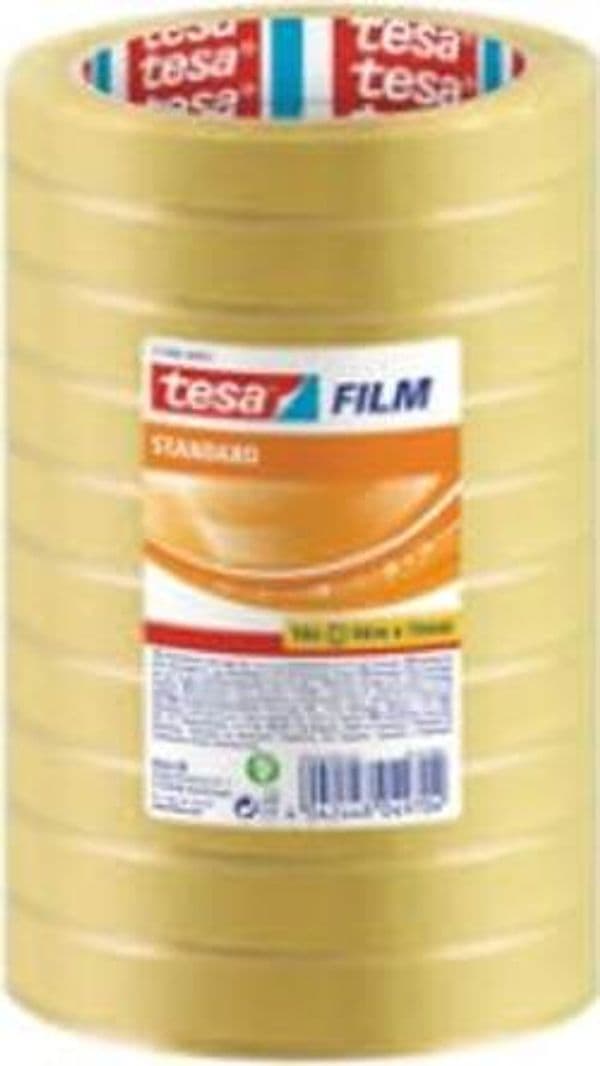 Nastro adesivo tesafilm - 66 m x 15 mm - Tesa - torre 10 pezzi Cancelleria e prodotti per ufficio/Archivio ufficio e accessori per scrivania/Nastri colle elastici e graffette/Adesivi e colle/Colle Eurocartuccia - Pavullo, Commerciovirtuoso.it