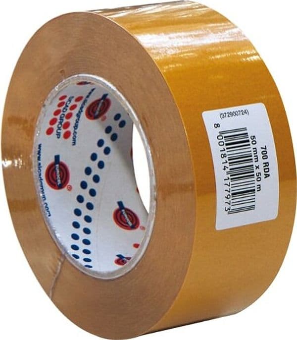 Nastro biadesivo 700RDA - 50 mm x 50 mt - in termo singolo + etichetta - trasparente - Eurocel Fai da te/Pitture trattamenti per pareti e utensili/Strumenti e attrezzi per verniciatura/Materiali di preparazione/Nastro/Nastro per mascheratura Eurocartuccia - Pavullo, Commerciovirtuoso.it