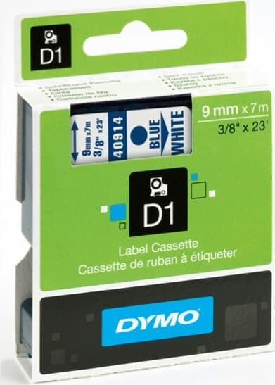 Nastro D1 409150 - 9 mm x 7 mt - rosso-bianco - Dymo Cancelleria e prodotti per ufficio/Elettronica per ufficio/Accessori/Accessori per etichettatrici Eurocartuccia - Pavullo, Commerciovirtuoso.it
