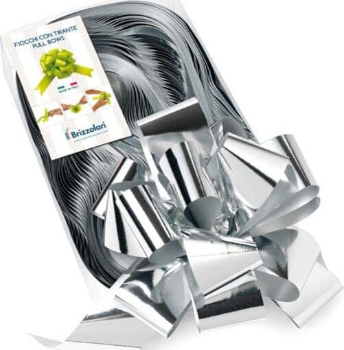Nastro strip metal 6870 - argento 04 - 50 mm - diam. 20 cm - Brizzolari - conf. 30 pezzi Casa e cucina/Decorazioni per interni/Addobbi e decorazioni per ricorrenze/Decorazioni natalizie/Fiocchi e nastri Eurocartuccia - Pavullo, Commerciovirtuoso.it