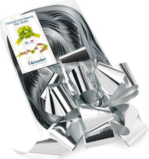 Nastro strip metal 6870 - argento 04 - 50 mm - diam. 20 cm - Brizzolari - conf. 30 pezzi Casa e cucina/Decorazioni per interni/Addobbi e decorazioni per ricorrenze/Decorazioni natalizie/Fiocchi e nastri Eurocartuccia - Pavullo, Commerciovirtuoso.it