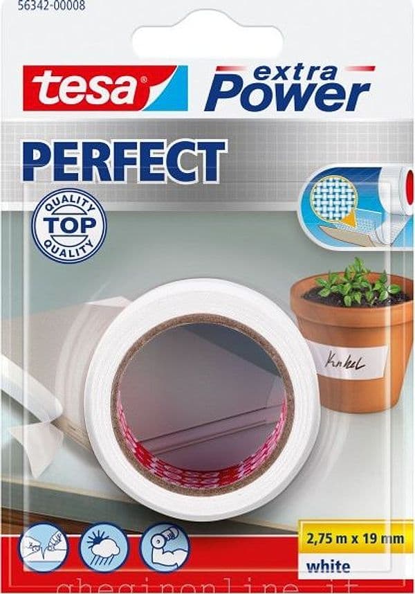 Nastro-telato-Tesa-Extra-Power-Perfect-Bianco
