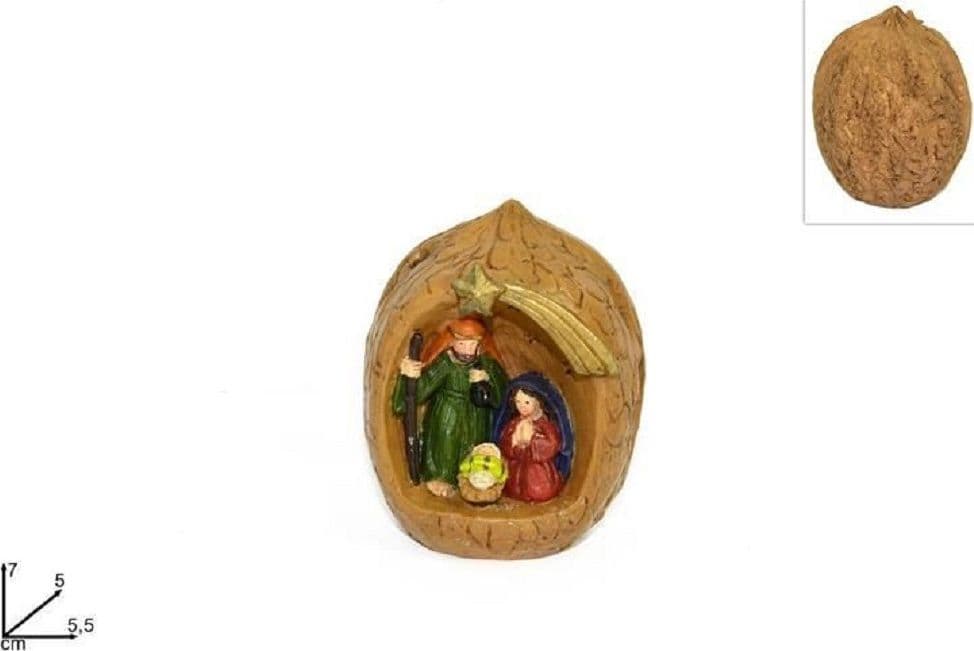 Nativit? Presepe In Resina Capanna Noce 7cm Decoro Natale Natalizio 5.5x7x5cm Casa, arredamento e bricolage > Prodotti per Feste > Prodotti Natalizi Trade Shop italia - Napoli, Commerciovirtuoso.it