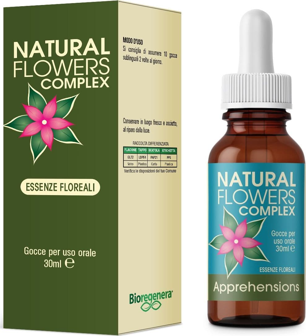NATURAL FLOWERS APPREHENSIONS essenze floreali Gocce 30 ml in Estratto di profumo Bioregenera - Grosseto, commercioVirtuoso.it