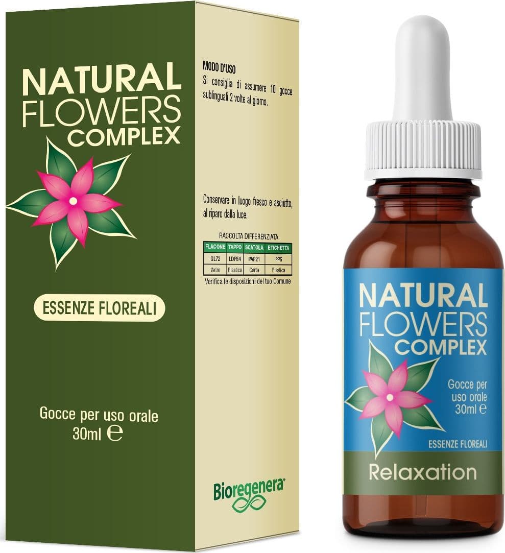 NATURAL FLOWERS RELAXATION essenze floreali Gocce 30 ml