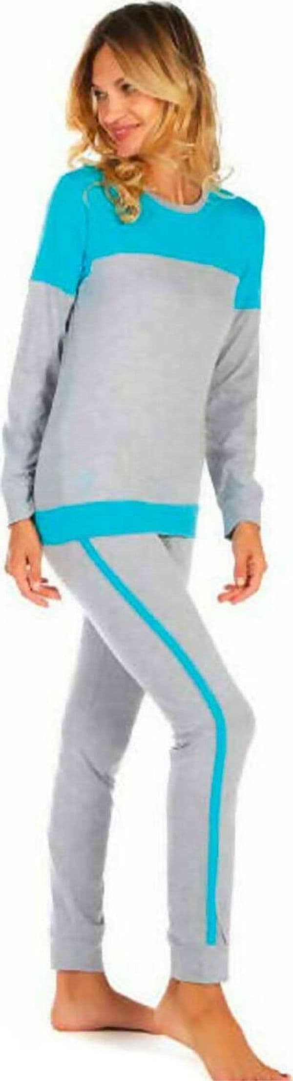 Nazareno Gabrielli Pigiama Donna 2 Pz. 100% Cotone Pigiama Manica Lunga E Pantalone Donna Moda/Donna/Abbigliamento/Abbigliamento da notte lingerie e intimo/Pigiami e camicie da notte/Pigiami due pezzi La Bottega di Giò - Gravina di Catania, Commerciovirtuoso.it