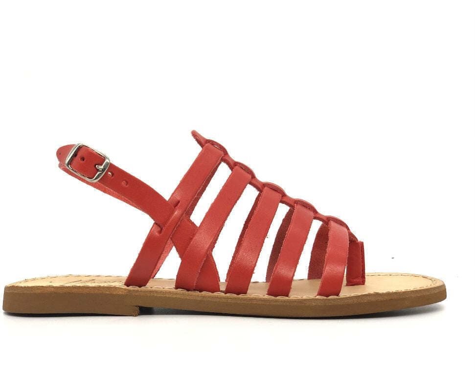 NEAR SAndalo donna basso Dimitra Rosso in Sandali moda Calzature Durello - Agna, commercioVirtuoso.it