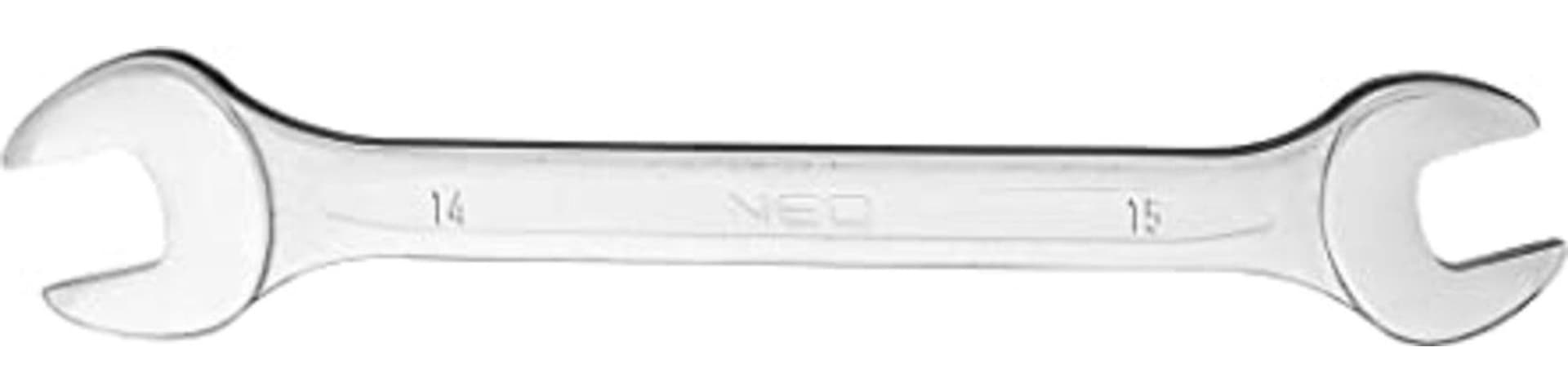 NEO-TOOLS---CHIAVE-A-FORCHETTA-DOPPIA-14x15MM---IN-ACCIAIO-CROMO-VANADIO