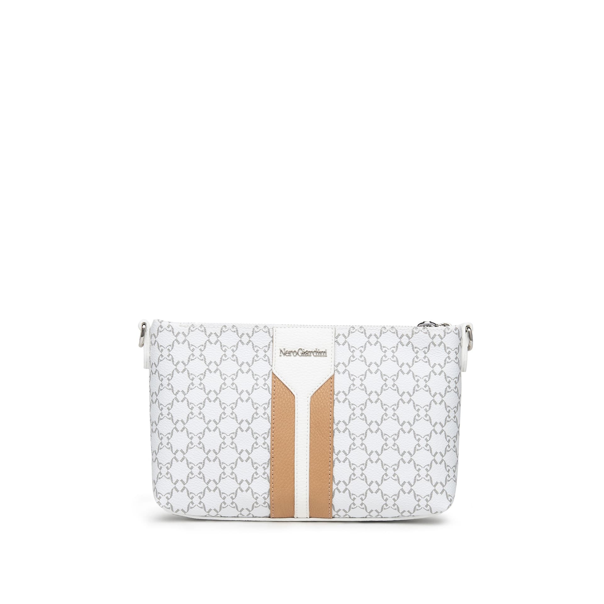 Nero-Giardini-borsa-a-tracolla-bianca-E443742D707
