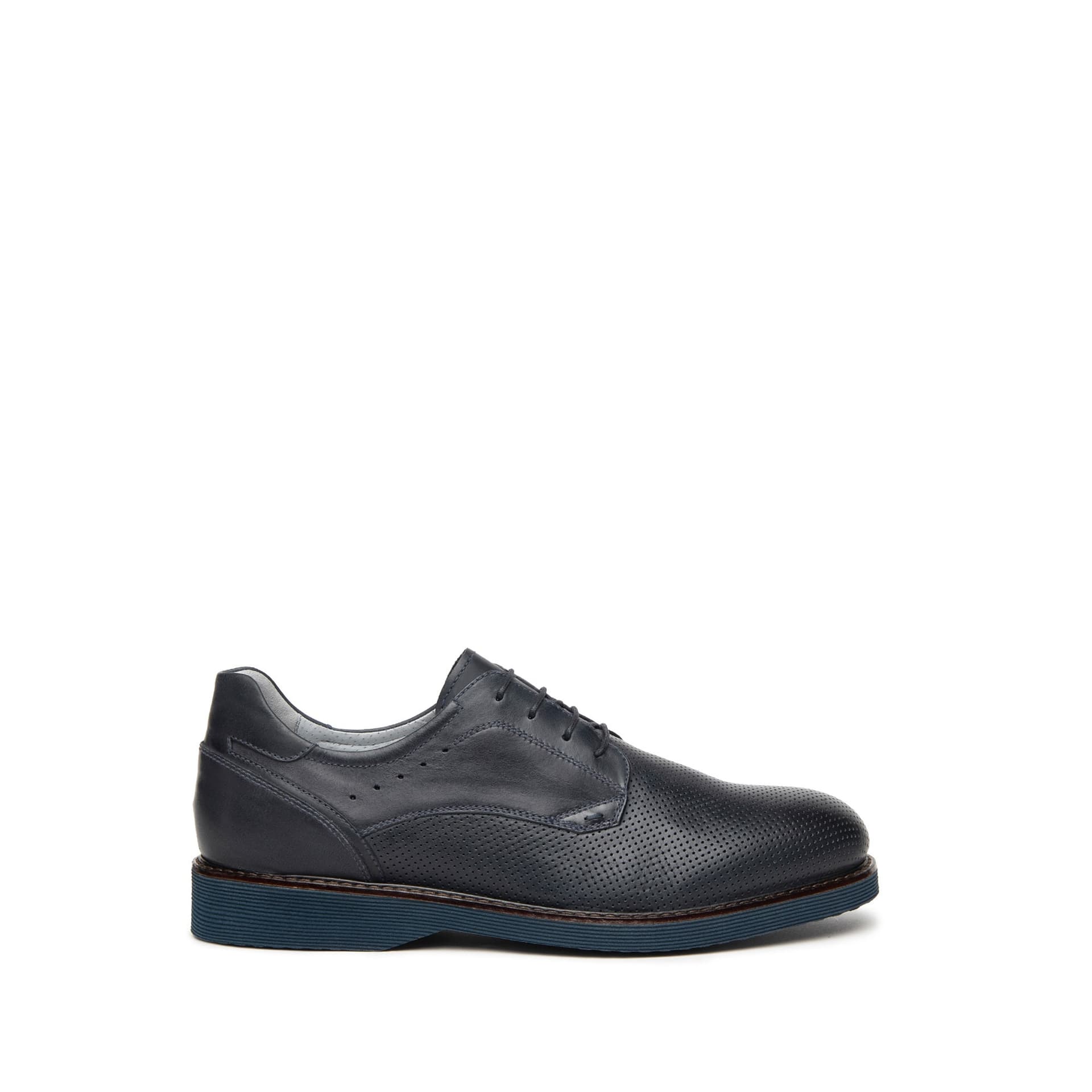 Nero-Giardini-derby-in-pelle-blu-E400172U200