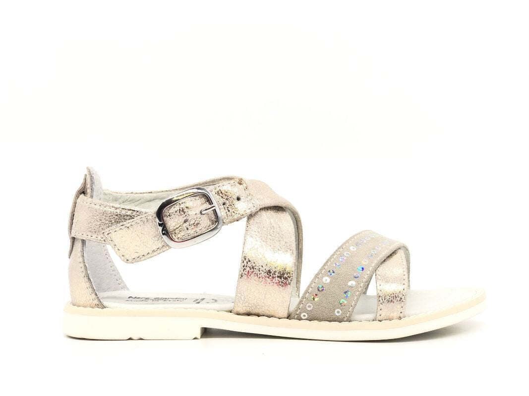 NERO GIARDINI Sandalo bambina Velour 111 Ivory in Sandali Calzature Durello - Agna, commercioVirtuoso.it