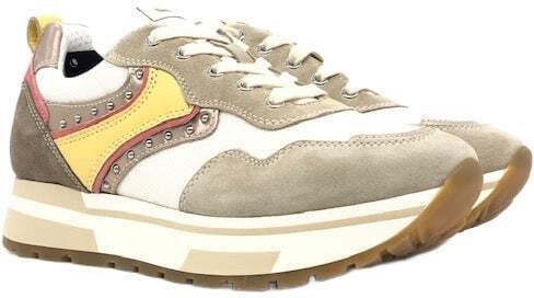 NERO GIARDINI Sneaker Donna Velour Ivory/ Oxigen Rosa Antico in Sneaker casual Calzature Durello - Agna, commercioVirtuoso.it