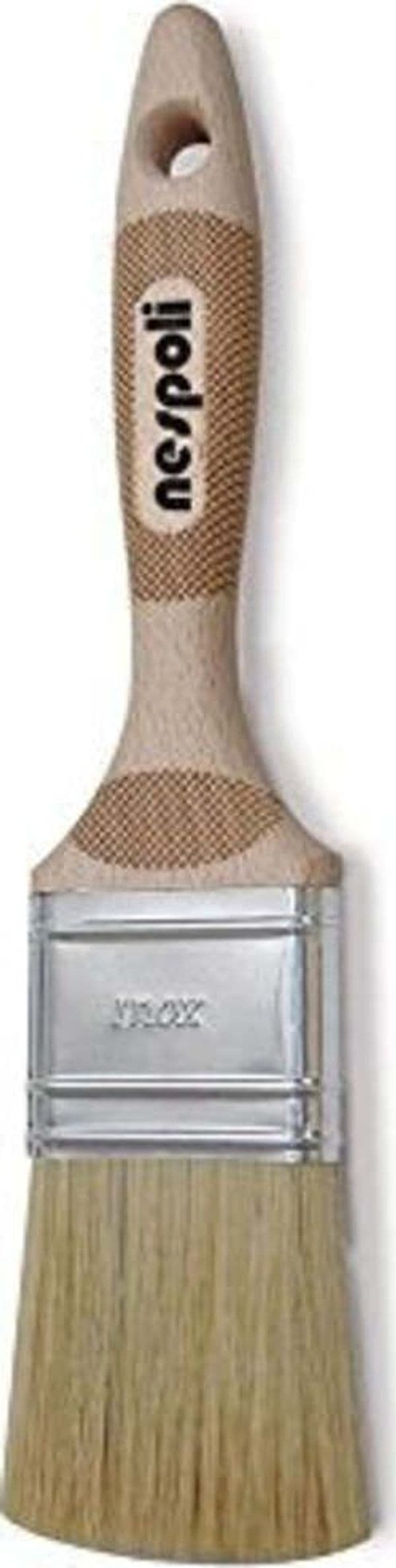 NESPOLI---Pennello-piatto-manico-in-legno,-N0A0107020,20,30,40,50,60,70-mm,-Misure:-60-mm