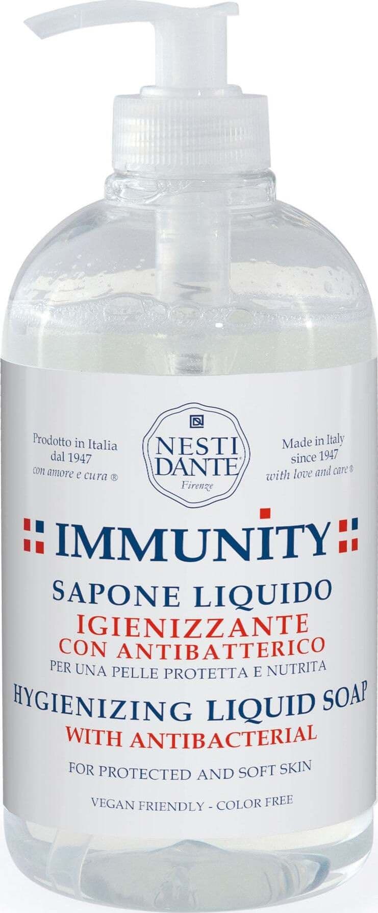Nesti Dante Immunity Sapone Liquido 500ml Antibatterico Sapone Naturale Vegetale Made in Italy Vegan Friendly Bellezza/Bagno e corpo/Detergenti per il corpo/Detergente per le mani Tiziana non solo gioielli - Civitanova Marche, Commerciovirtuoso.it