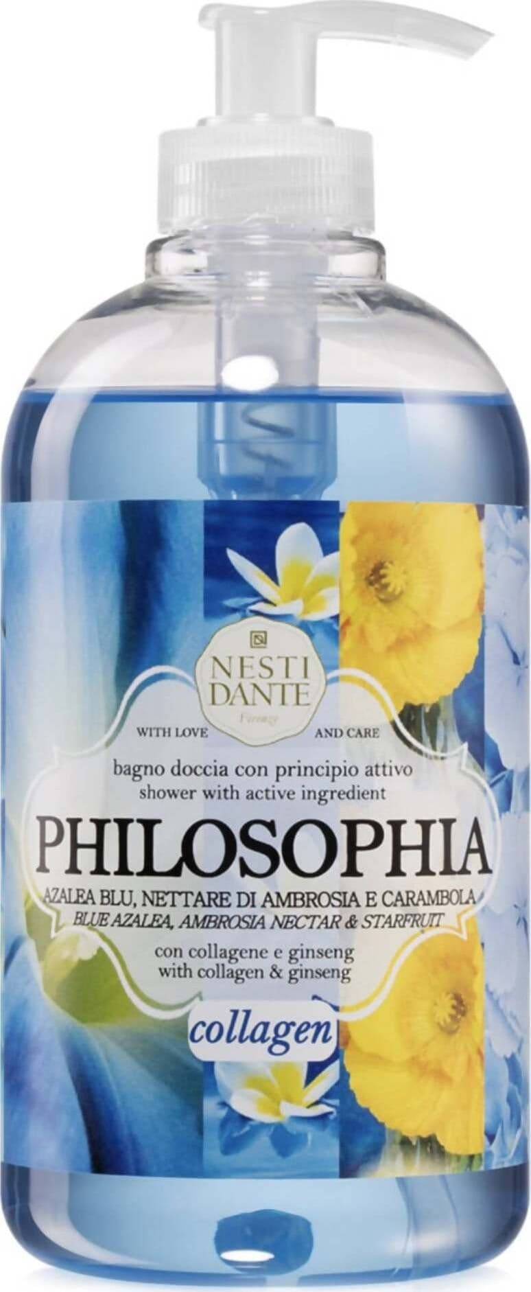 Nesti Dante Philosophia Collagen Gel Doccia 500 Ml Bagnoschiuma Con Collagene Sapone Liquido Docciaschiuma Profumato Bellezza/Bagno e corpo/Detergenti per il corpo/Bagnoschiuma docciaschiuma e gel doccia Tiziana non solo gioielli - Civitanova Marche, Commerciovirtuoso.it
