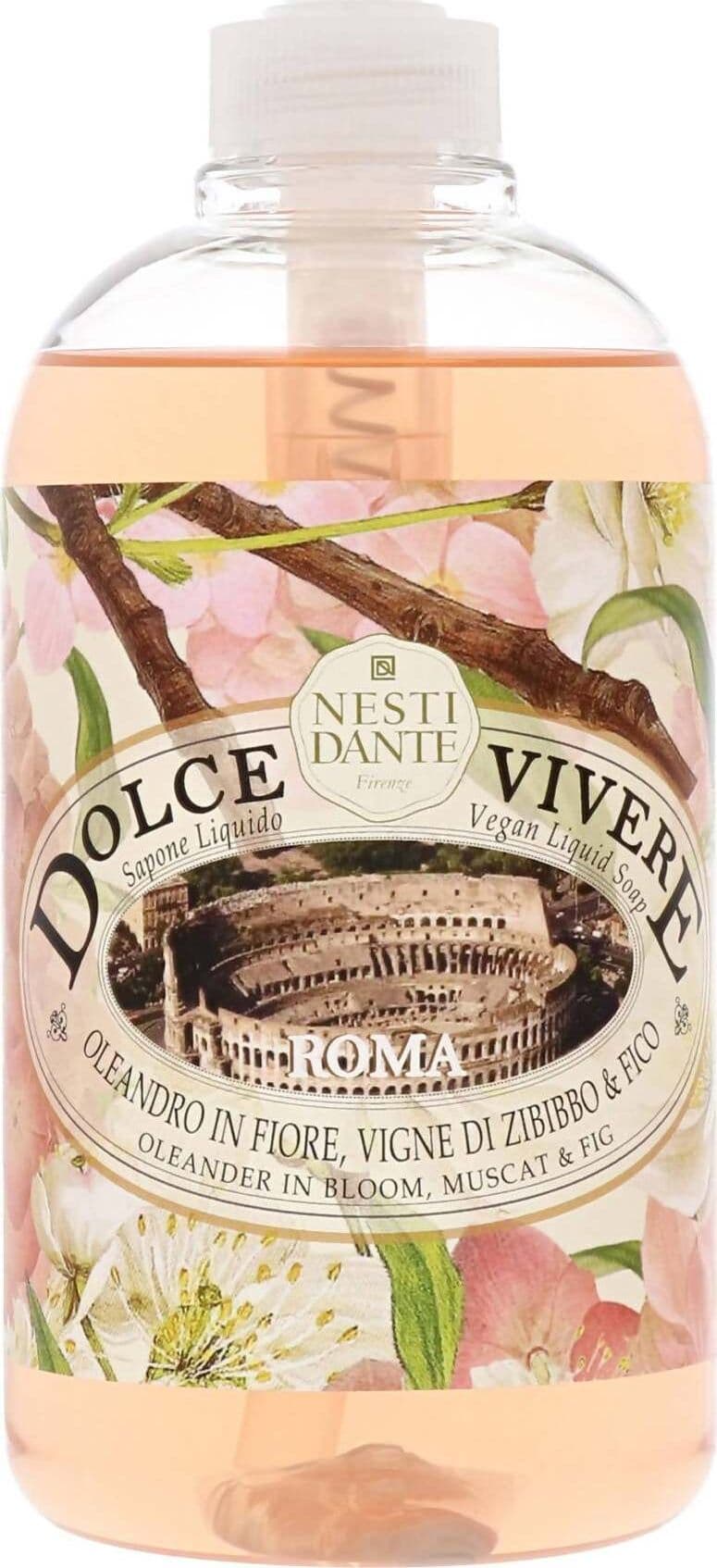 Nesti Dante Sapone Liquido Dolce Vivere Roma 500 Ml Detergente Mani Profumato Sapone Vegano Naturale Bellezza/Bagno e corpo/Detergenti per il corpo/Detergente per le mani Tiziana non solo gioielli - Civitanova Marche, Commerciovirtuoso.it