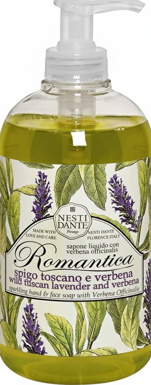 Sapone liquido Romantica Spigo Toscano e verbena 500 ml Sapone liquido Romantica Spigo Toscano e verbena 500 ml Tiziana non solo gioielli - Civitanova Marche, Commerciovirtuoso.it