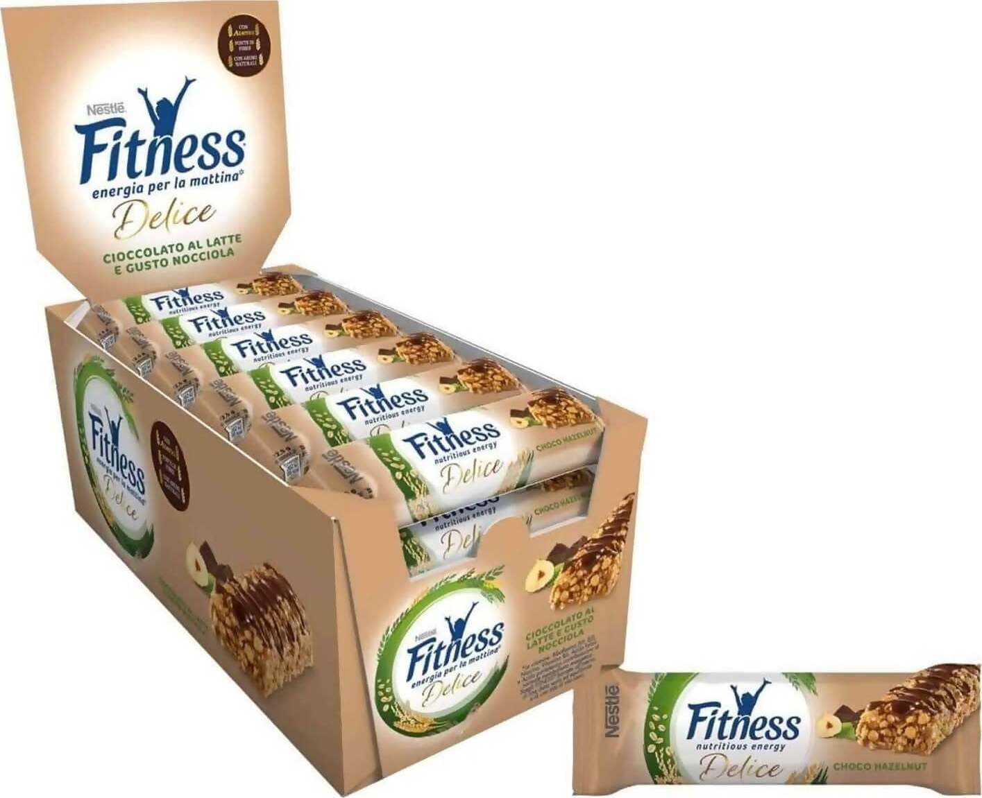 Nestlé Fitness Delice 24x Barrette Snack Al Cioccolato E Nocciola Barretta Nestlé 23,50 Gr Confezione Da 24 Pz Alimentari e cura della casa/Snack dolci e salati/Barrette ai cereali e barrette snack Franco Pausa Caffè - Albano Laziale, Commerciovirtuoso.it
