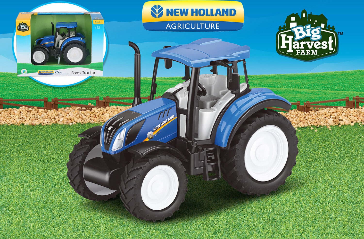 New Holland Trattore T5 singolo 1:32 Kidz Corner