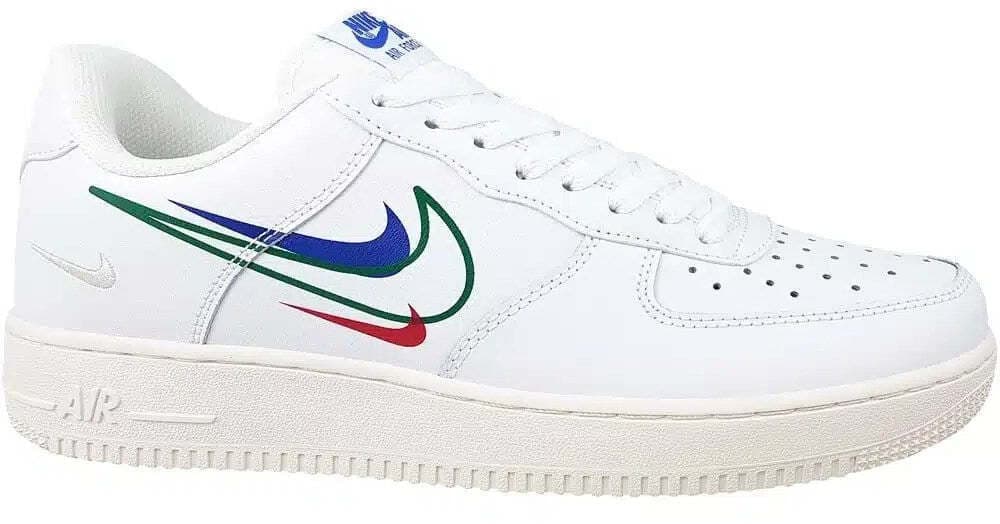 NIKE AIR FORCE 1 Low Multi Swoosh DM9096 Sneaker uomo bianche e blu royal in Scarpe da corsa su strada Calzature Durello - Agna, commercioVirtuoso.it