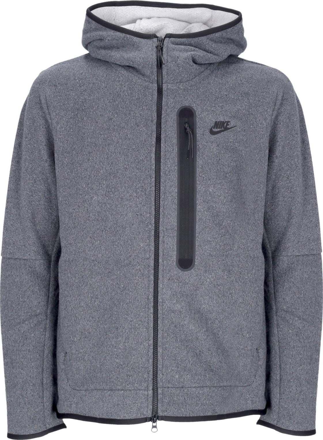 Nike-Felpa-Cappuccio-Zip-Uomo-Sportswear-Tech-Fleece-Full-zip-Winter-Hoodie-Black/black-da-uomo