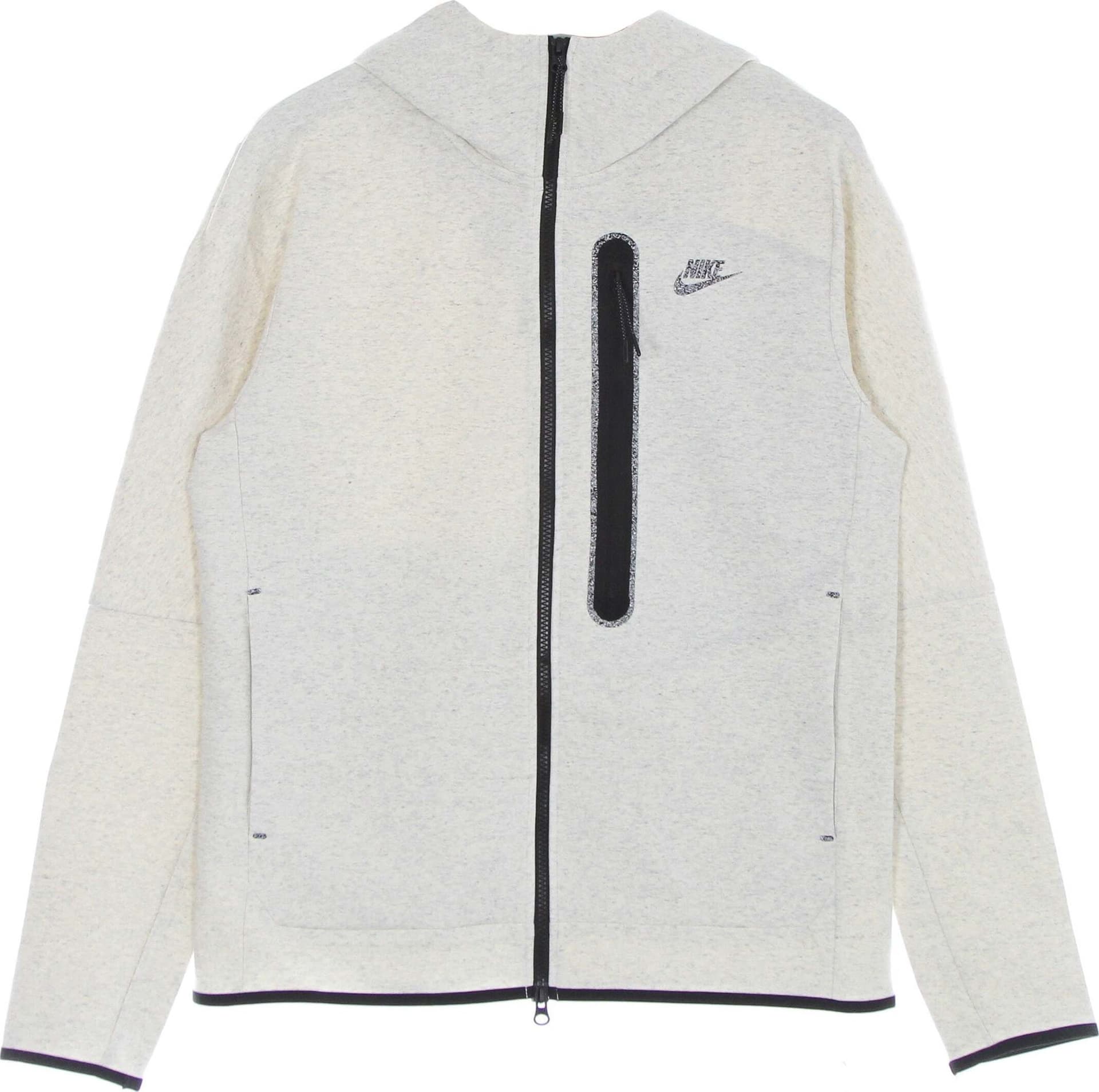 Nike-Felpa-Leggera-Cappuccio-Zip-Uomo-Tech-Fleece-Full-Zip-Hoodie-Revival-White/htr-da-uomo