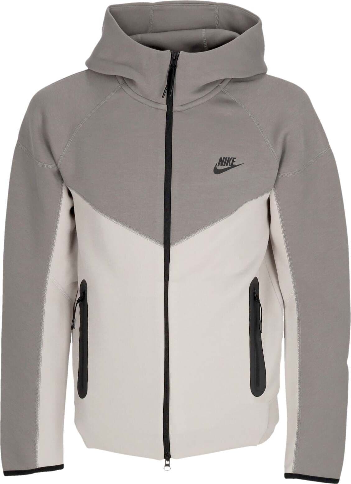 Nike-Felpa-Leggera-Cappuccio-Zip-Uomo-Tech-Fleece-Full-zip-Windrunner-Hoodie-Lt-Iron-Ore/flat-Pewter/black-da-uomo