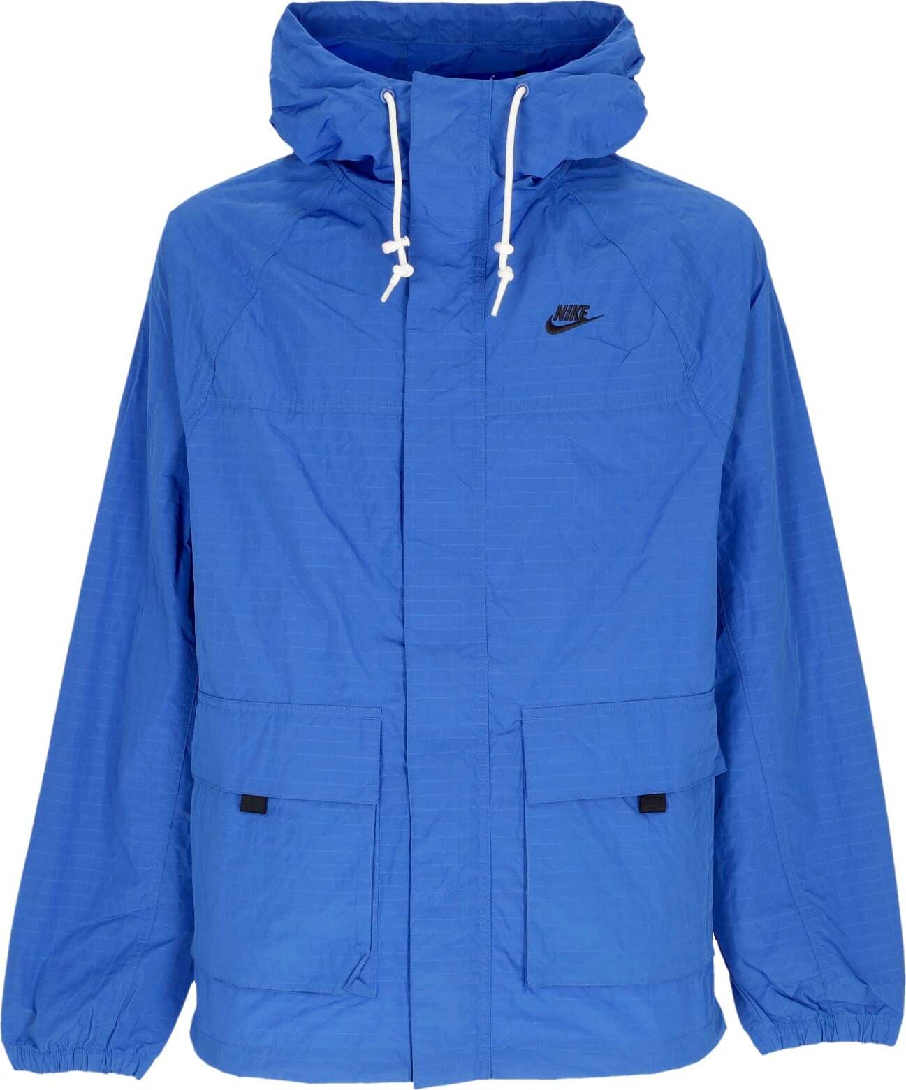 Nike Giacca a Vento Uomo Sportswear Club Bandon Jacket Game Royal/black