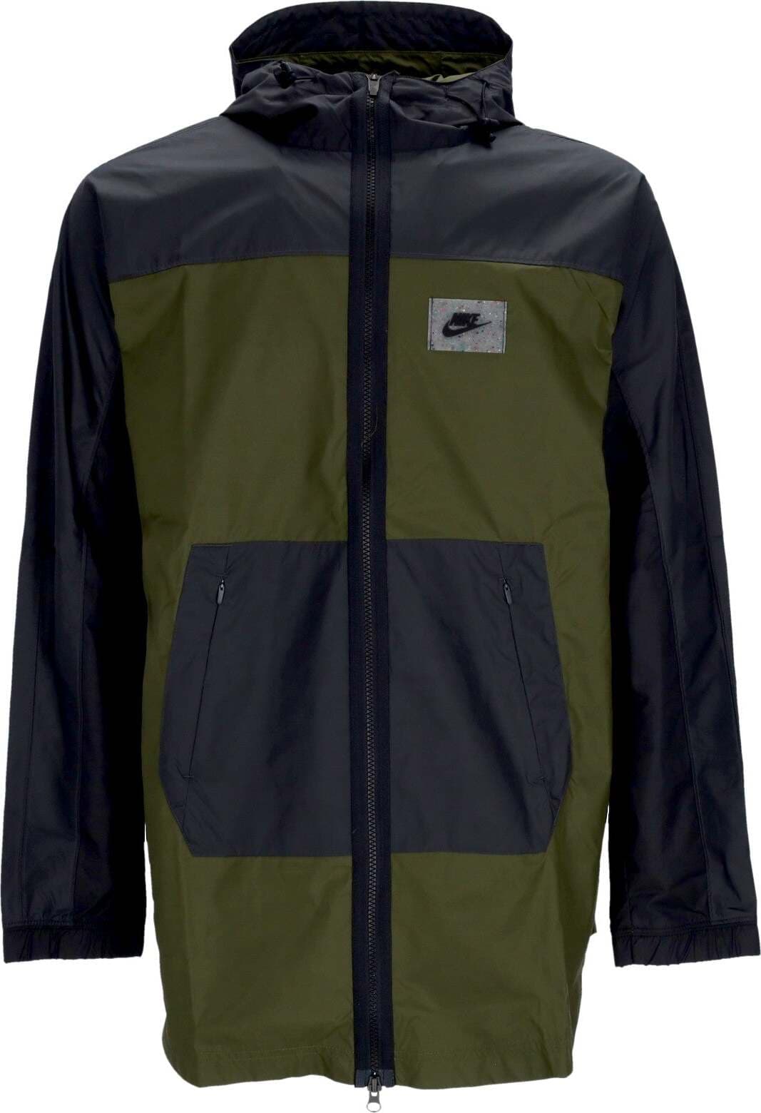 Nike-Giacca-a-Vento-Uomo-Woven-Jacket-Rough-Green/dk-Smoke-Grey/safety-Orange-da-uomo